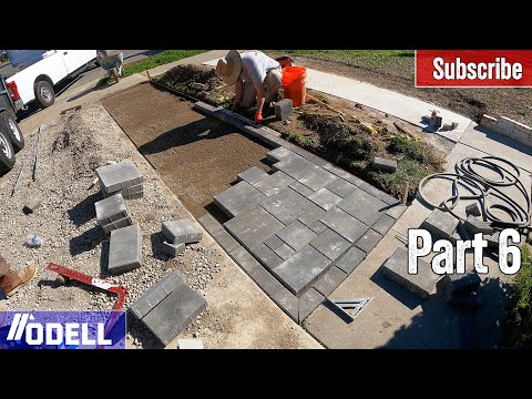Paver Driveway Addition Install! DIY | Huge Backyard Remodel part 6!