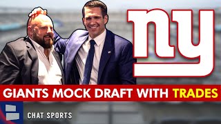 7-Round Giants Mock Draft WITH TRADES | New York Giants Rumors