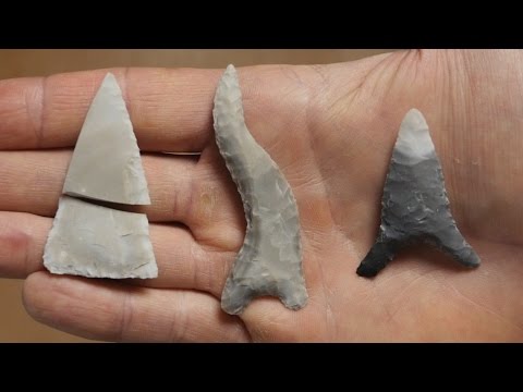 Flintknapping: The First Arrow Points I've Made Video
