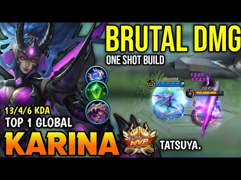 KARINA BEST BUILD 2023 | TOP 1 GLOBAL KARINA GAMEPLAY | MOBILE LEGENDS✓