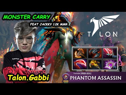 Talon Gabbi [Phantom Assassin] - Monster Carry Feat 12K MMR Jackky Mars OFFLANE Dota 2 pro Gameplay
