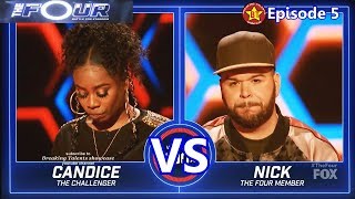 Nick Harrison vs Candice Boyd with Results &amp;Comments The Four S01E05 Ep 5