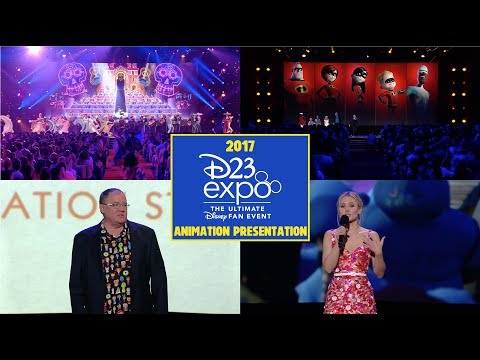 2017 D23 EXPO Disney & Pixar Animation Presentation (Coco, Incredibles 2 & More)