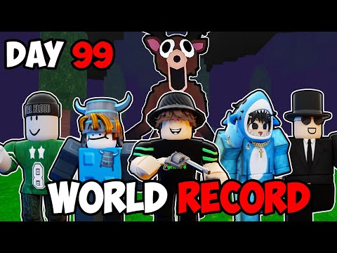 We BROKE The NEW WORLD RECORD For The FASTEST SPEEDRUN In 99 Nights In The Forest..(legendary run)