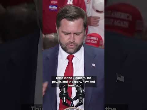 JD Vance leads prayer after medical incident interrupts event