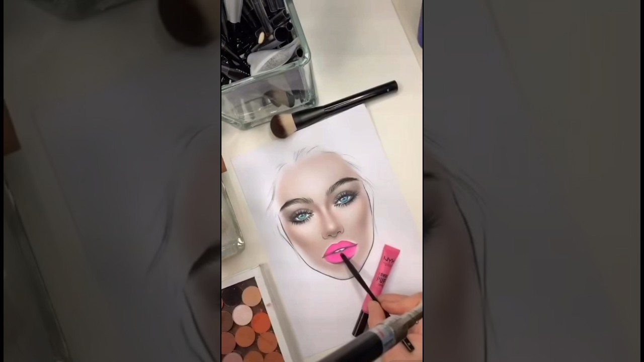 FACE CHART Colorful makeup aesthetic #facechart