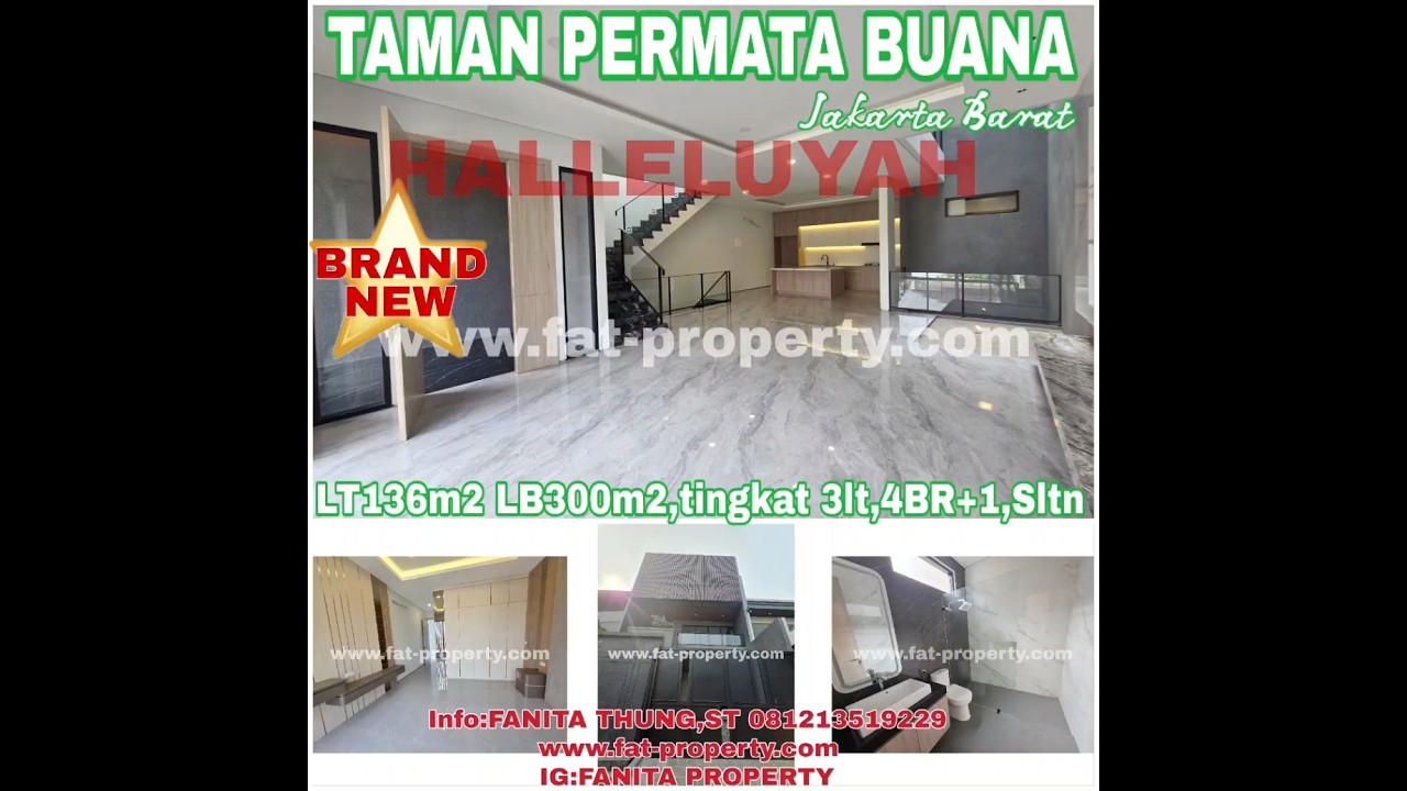 Brand New! Affordable! New House for Sale on Jl. Pulau Bira, Taman Permata Buana, West Jakarta.