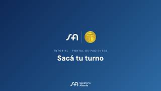 Cómo sacar un turno en el Portal de Pacientes | Tutorial
