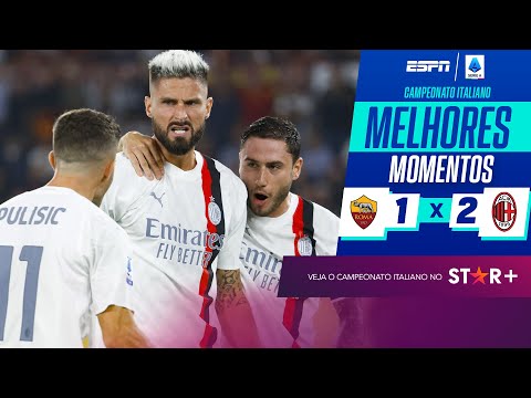 Gols e lances de Roma x Milan