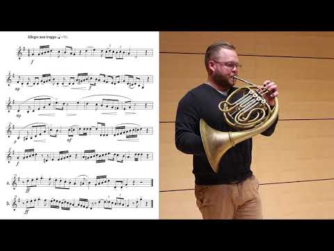 All State Band High School (9-10) Horn Solo - “Audition Solo 2C”