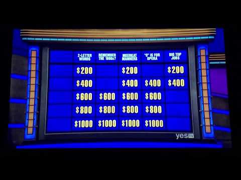 Jeopardy, E.J. Wolborsky Day 3 - 1st Daily Double found (6/14/19)
