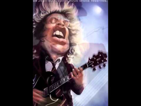 cartoon of Angus young