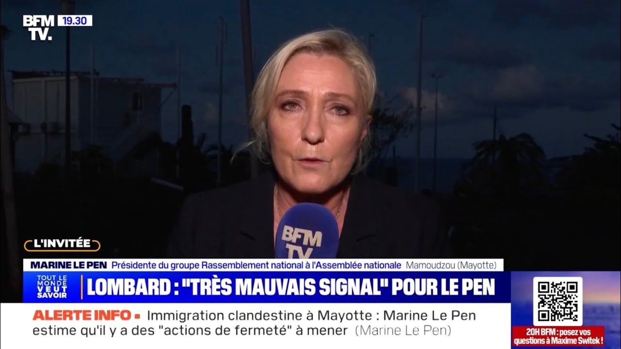 Marine Le Pen : "De nombreux Mahorais vivent encore sans eau, sans électricité et sans logement !"