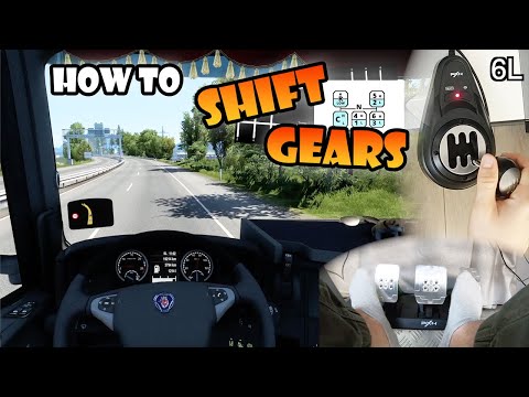 How to SHIFT Gears in Euro Truck Simulator 2 | H-Shifter manual & Transmission types TUTORIAL