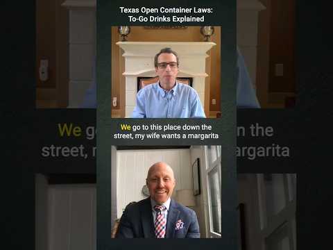 Texas Open Container Laws: To-Go Drinks Explained #WeeklyDocketPodcast  #CarsonJoachim #CriminalLaw