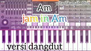 Download lagu backingtrack gitar jam in Am versi dangdut mp3