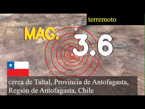 😱🚨  Terremoto cerca de Taltal, Provincia de Antofagasta, Región de Antofagasta, Chile actualizacione