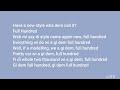Mr Lex - Full Hundred (Lyrics Video)