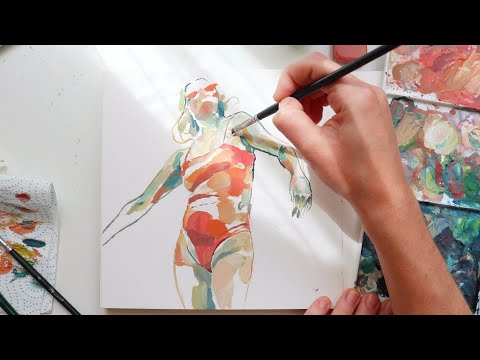 Figure Painting in Gouache with Elena Mahoney Sánchez