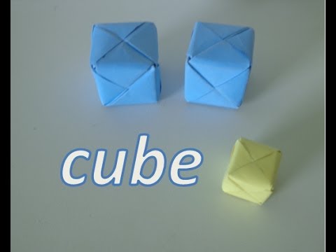 comment construire un cube en papier