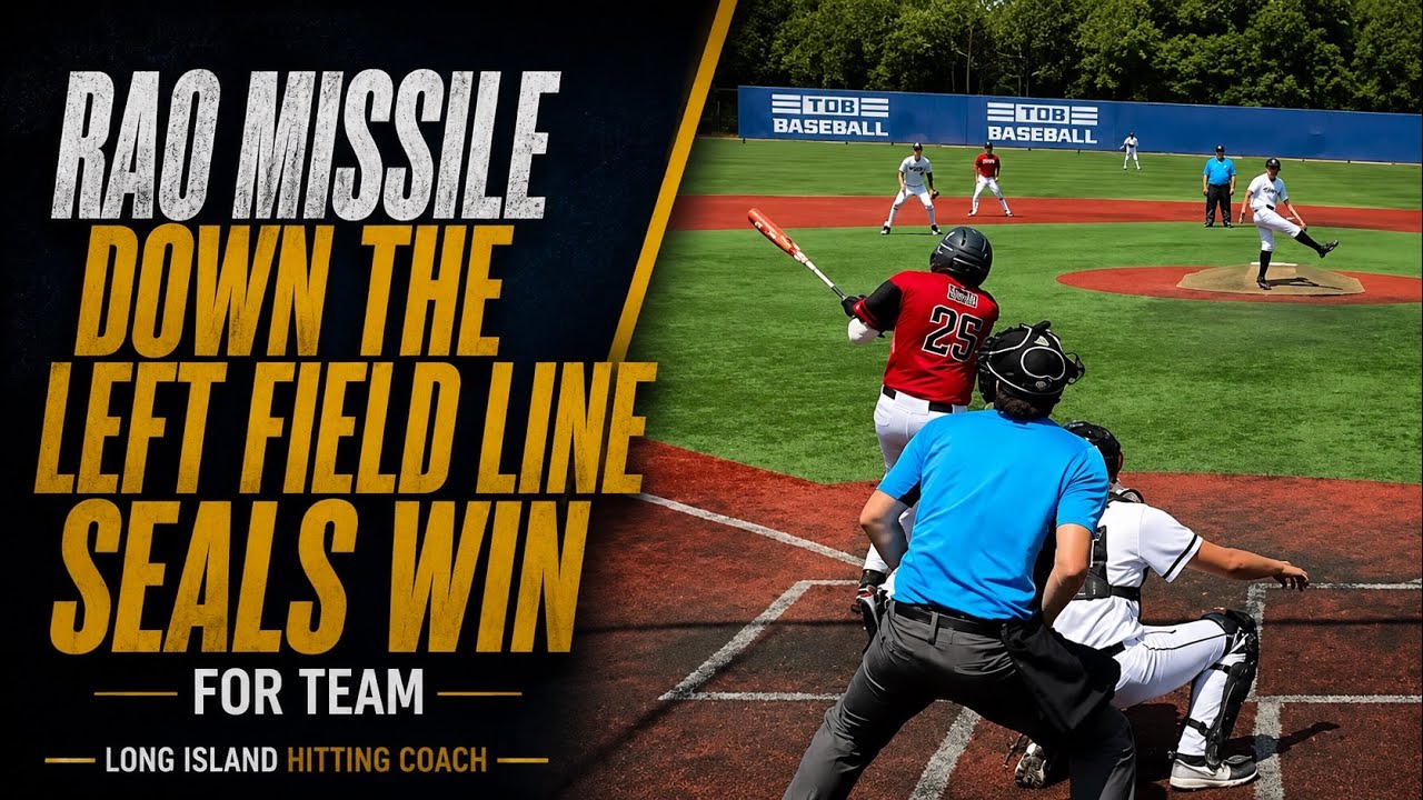 Antonio Rao Hits a laser into right field to run rule the opponent in Perfect Game Tournament
