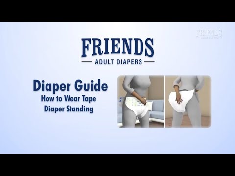 How to wear Tape Style Diapers Standing without assistance