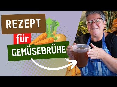 Gemüsebrühe aus den Schalen des Suppengemüses kochen