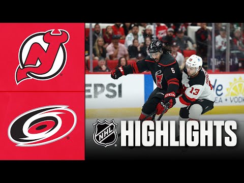 NHL Highlights | Devils vs. Hurricanes | October 09, 2025