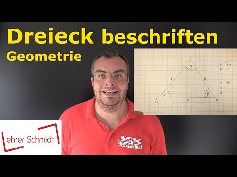 Dreieck richtig beschriften - einfach erklärt | Geometrie | Mathematik | Lehrerschmidt