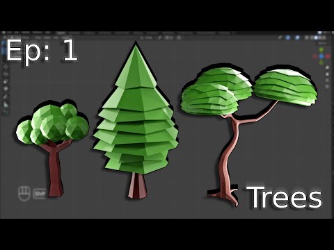 3D Modeling Challenge | Ep: 1 | Simple Trees