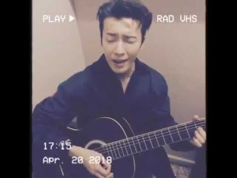 Donghae singing One More Chance in Argentina April 20 2018