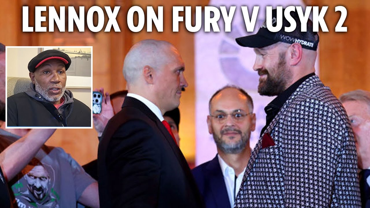 "Don't fool around" - Lennox Lewis previews Fury vs Usyk 2 & fires warning at Gypsy King
