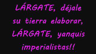 Ska-p - América Latina Libre (Letra)