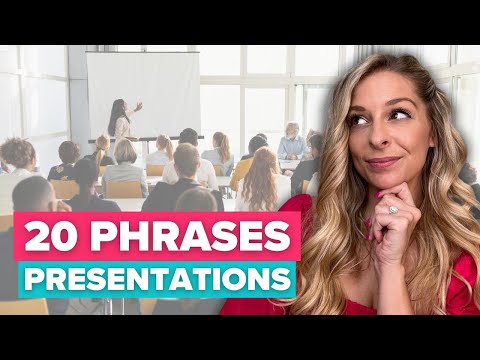 How to Give a Presentation in English | 20 Phrases you MUST know!