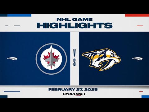 NHL Highlights | Jets vs. Predators - February 27, 2025
