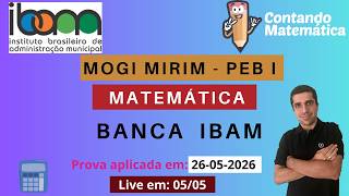 Matemática e Informática | Correção da prova de MOGI MIRIM  - PEB I - banca IBAM