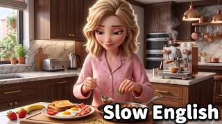 My Morning Routine  - Slow and Easy English Listening and Conversation For Beginners