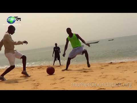 Football on Lakka Beach Freetown || Fun, Soccer, Swimming, and Good Vibes