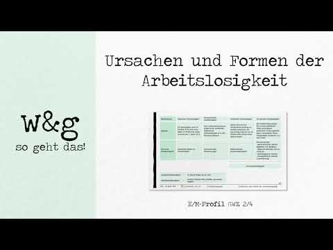 GWZ 4 Unemployment - #1 Causes and Forms