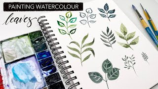 How To Paint Different Styles Of Watercolour Leaves