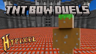 Playing Hypixel Duels Bow Spleef