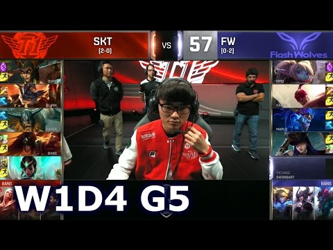 SKT vs FW - Worlds 2016 W1D4 Group B | LoL S6 World Championship Week 1 Day 4 SKT T1 vs Flash Wolves