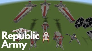 I Built The Grand Army Of The Republic From Star Wars In Minecraft!