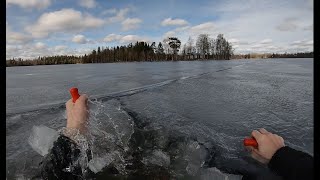 NEAR DEATH ON THE ICE. Intense footage from pike fishing trip that went wrong.