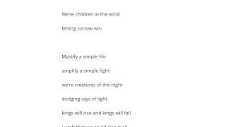 Saybia   The Haunted House On The Hill Şarkı Sözü