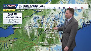 Black ice forms tonight with freezing drizzle, scattered snow showers Monday (3-22-26)