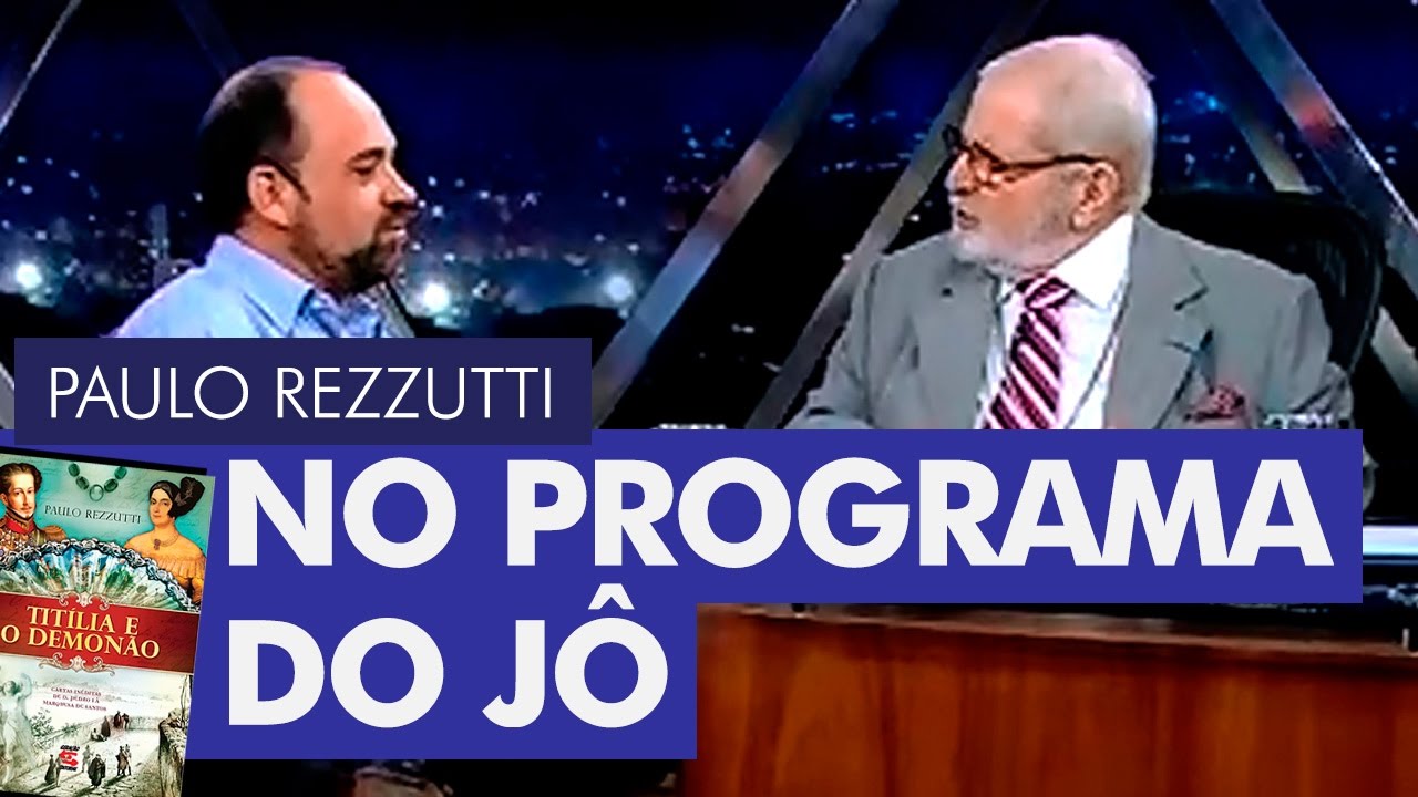 Paulo Rezzutti - Entrevista no programa do Jô sobre o livro Titília e o Demonão