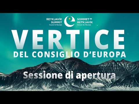 Council of Europe Summit - Opening Session (Italian)