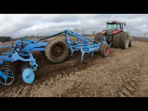 Lemken Karat 9 4m. Case Magnum7250. Pierwszy wjazd wiosenny w pole.