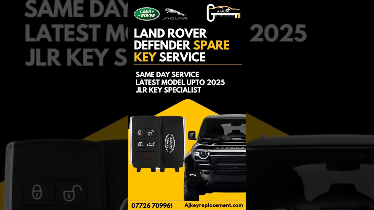 Land Rover Defender 2022 Octa Spare Key Programming | Mobile Same-Day Key Service UK